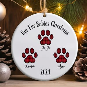Personalized Pet Ornament, Dog Christmas Ornament, Personalized Pet Gift, Pet Christmas Ornament, Dog Lover gift, Cat Mom gift, Dog Lover