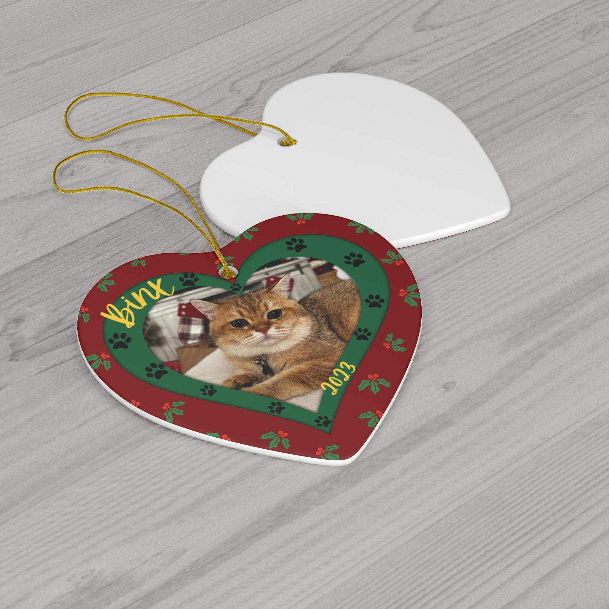 Personalized Pet Ornament, Custom Dog Christmas Ornament, Pet Memorial ...