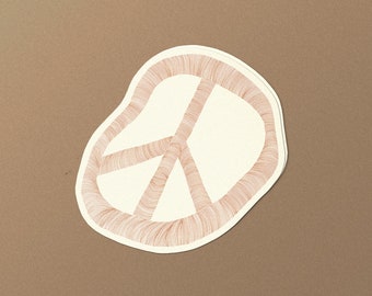 Peace Sign sticker (brown)