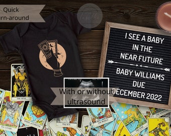 Digital Pregnancy Announcement for Tarot Card Reader| Pregnancy Announcement for Social Media| Pregnancy Reveal