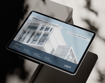 Commercial Real Estate Brochure Template: Office Property Listings (Edit in Canva)