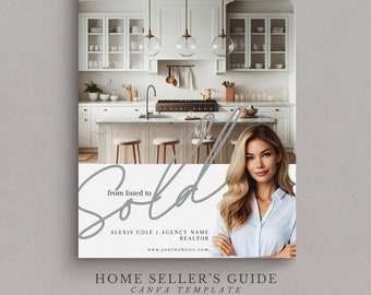 Real Estate Home Seller's Guide Brochure: Listing Presentation Canva Template
