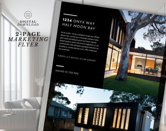 Modern Real Estate Flyer: New Listing Brochure (Edit in Canva)
