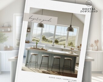 Real Estate Home Buyer's Guide: 20-Page Canva Template (Digital Download)