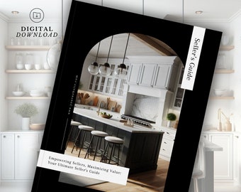 Real Estate Seller's Guide: 17-Page Marketing Template (Canva Editable, Digital Download)