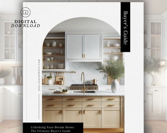 Real Estate Home Buyer's Guide: 16 Page Canva Template (Digital Download)