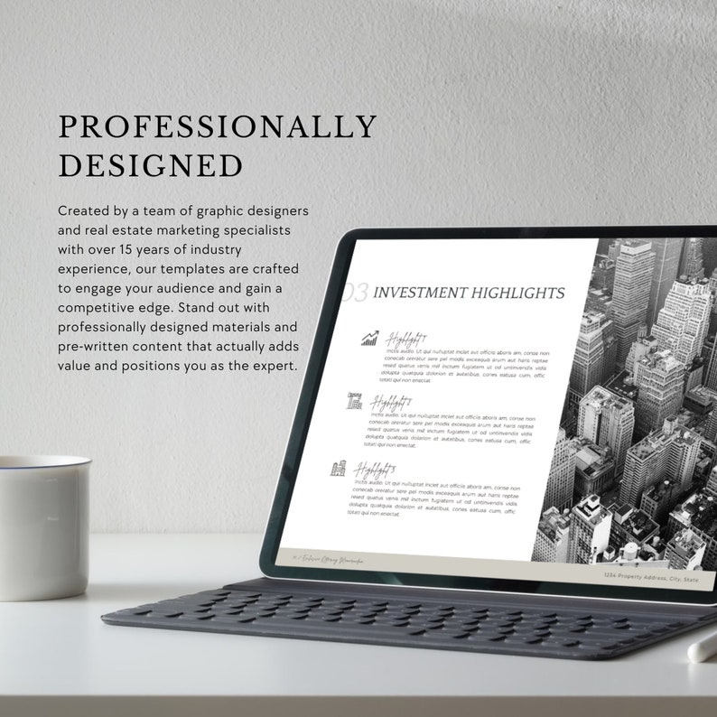 Commercial Real Estate Brochure Template | Canva Editable Package ...