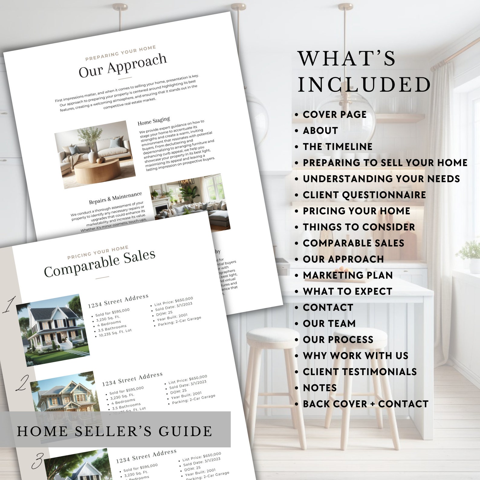 Real Estate Buyer + Seller Guide Bundle | Canva Templates (digital ...