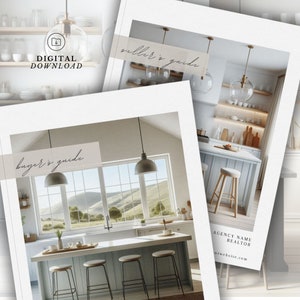 Real Estate Home Buyer + Home Seller Guide Bundle | Listing Presentation | CMA Packet | Real Estate Marketing | Edit in Canva