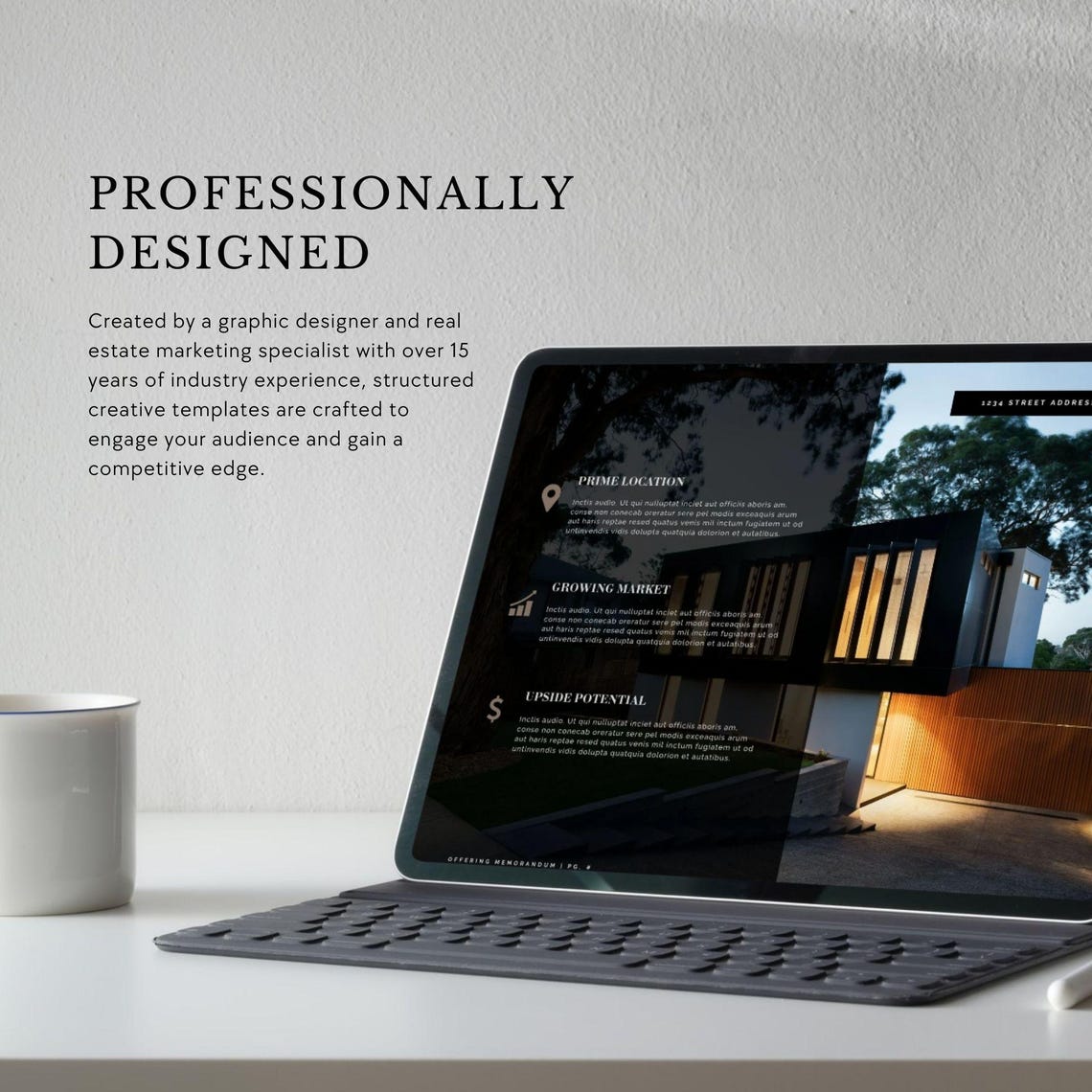 Commercial Real Estate Brochure Template Canva Editable (digital