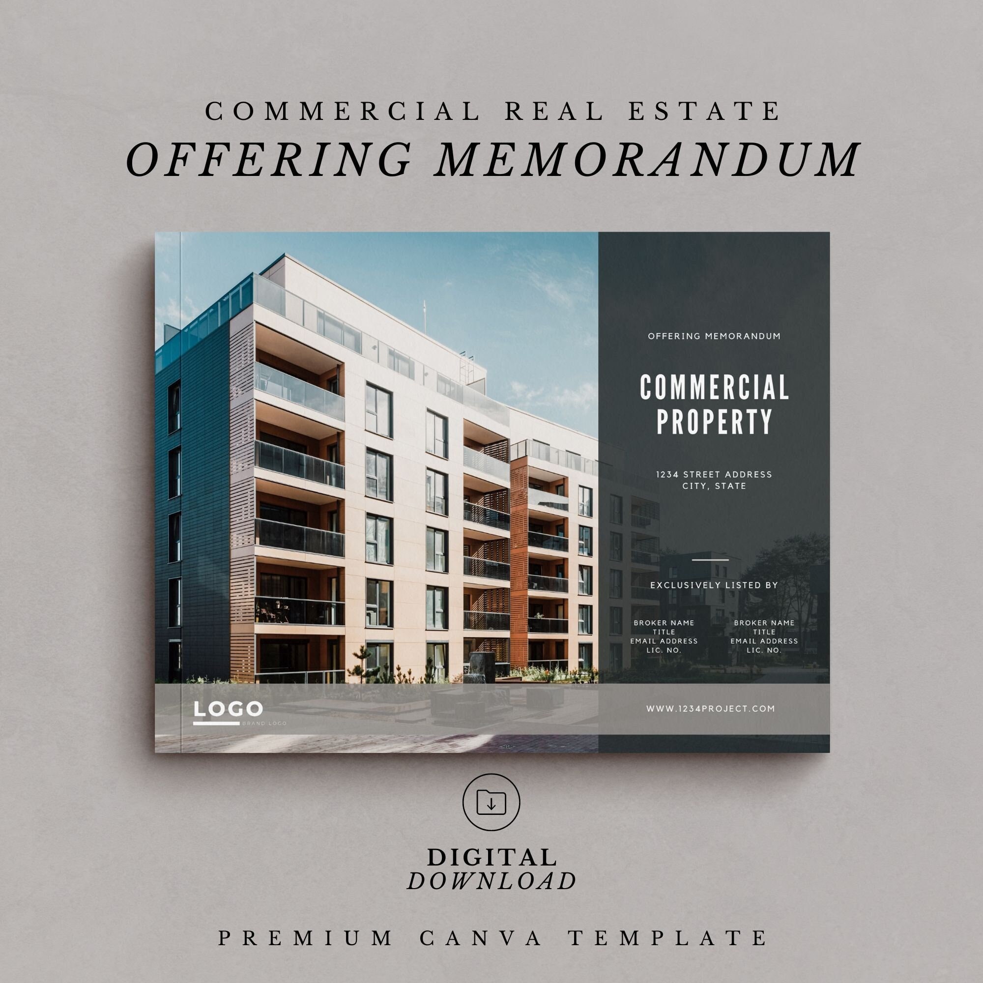 Offering Memorandum Template Commercial Real Estate Brochure for Sale Offering Memorandum Template Commercial Real Estate Brochure for Sale