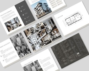 Commercial Real Estate Brochure Template | Canva Editable Package