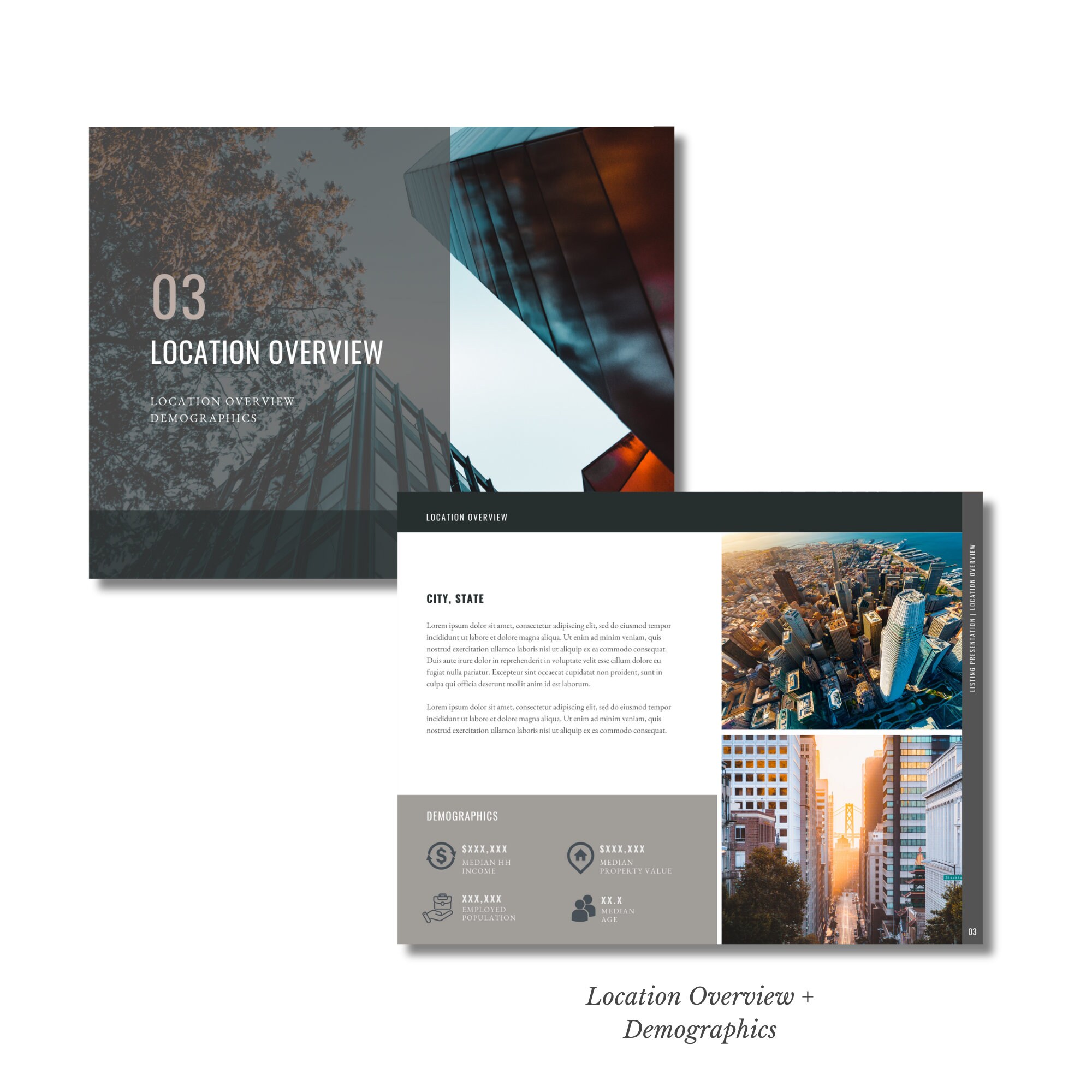 Commercial Real Estate Listing Presentation Template | for Sale Package ...
