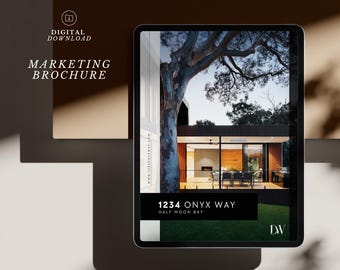 Modern Real Estate Brochure Template: 9-Page Canva Design (8.5x11 Portrait)
