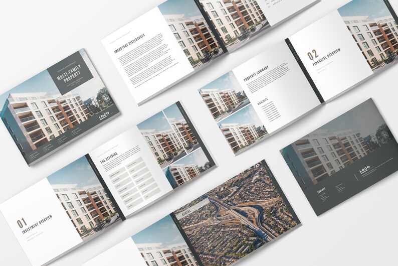 Offering Memorandum Template Commercial Real Estate Brochure for Sale