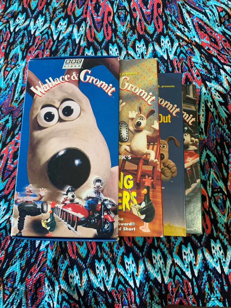 Wallace and Gromit Box Set VHS Tapes 1989 1993 1995 Movies Etsy