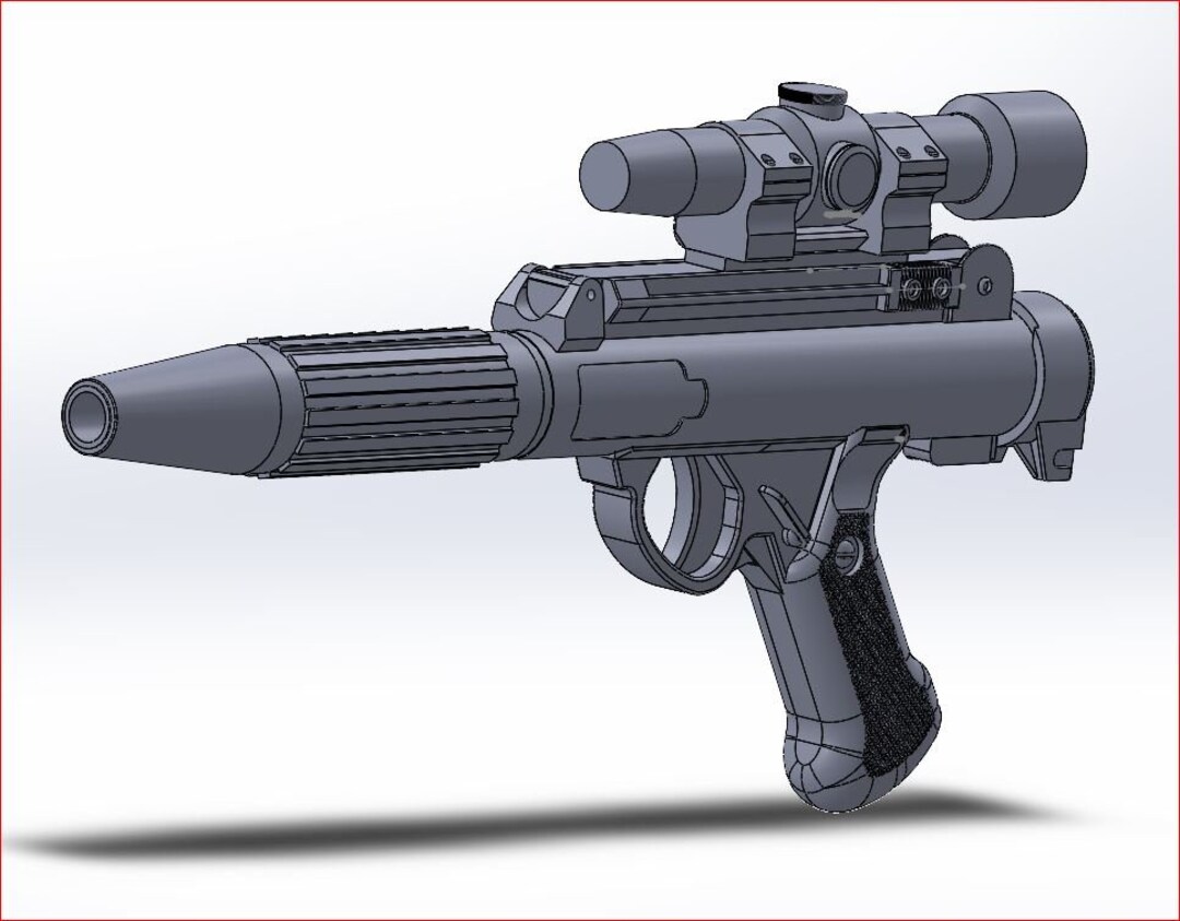 Star Wars DH17 Blaster 3d Print File Etsy