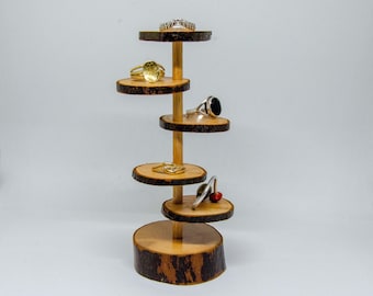 Wooden ring display