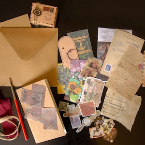 Kit scrapbooking 33 pièces Vintage-Envoi offert en point de retrait