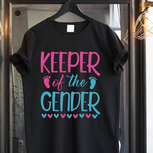 Keeper Of The Gender SVG, Keeper Of The Gender png, gender reveal svg, Gender Reveal shirt svg pregnancy announcement girl boy Svg ,Eps,Dxf