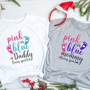 Rosa oder blau Mama liebt dich svg, rosa oder blau Daddy liebt dich svv