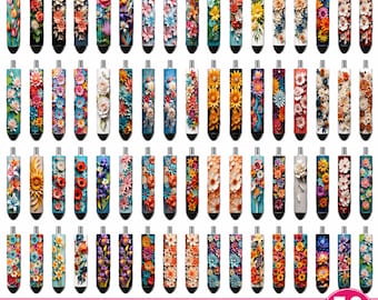 50 3D Floral Pen Wraps Bundle, Pen Wrap Sublimation, 3D Crayon Pen Wraps, Teacher Pen Wrap, Pen Waterslide, Epoxy Pen Wraps, School Pen Wrap