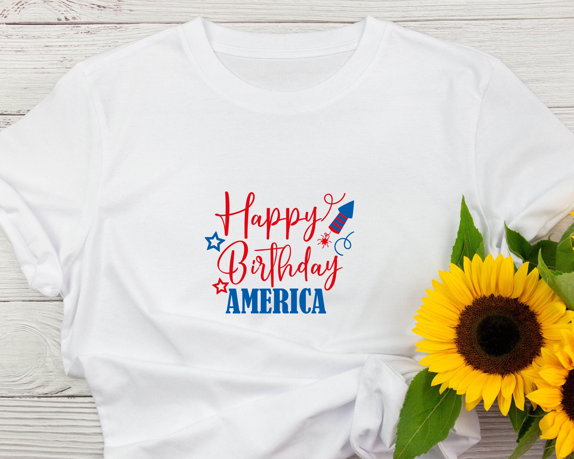 Happy Birthday America Svg 4th of July SVG Fourth of July - Etsy