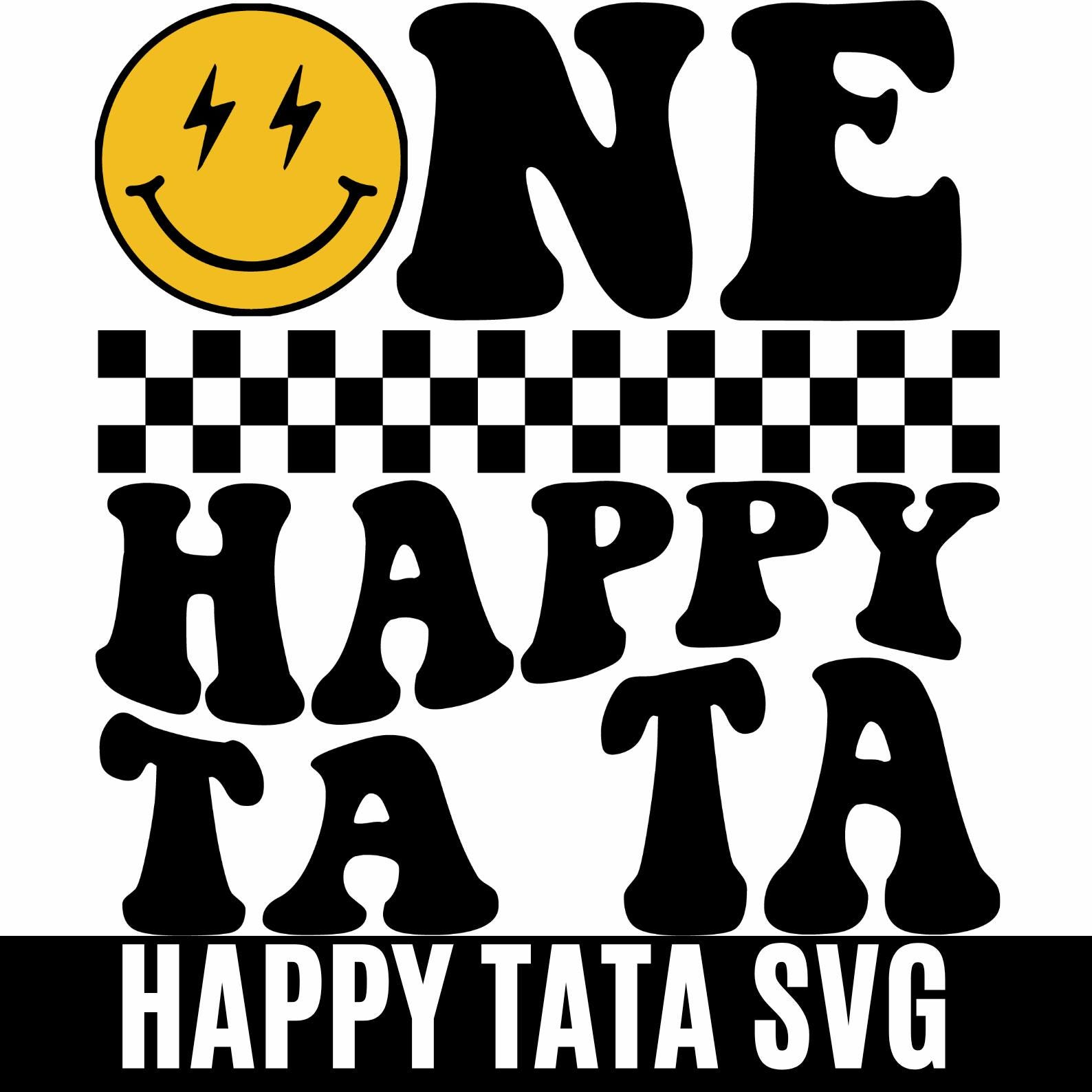 Happy Ta One Happy Ta Ta SVG, Birthday Family Png, First Birthday Boy Girl Svg ...