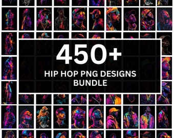 Mais de 450 camisetas de hip hop PNG Bundle, designs de camisetas de rapper, gráficos com tema de rap, camisetas de rap vintage, designs de streetwear