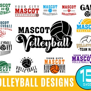 Volleyball Bundle Svg | Volleyball Svg for Team | Volleyball Silhouette | Volleyball Saying Sports Svg | Volleyball Quote Files for Cricut.