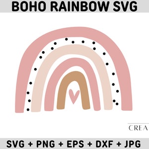 Rainbow svg, Rainbow Bundle svg for Cricut, Boho rainbow svg Files, Cute rainbow svg, Rainbow layered files, Pastel Rainbow svg