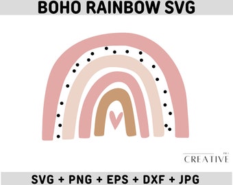 Rainbow svg, Rainbow Bundle svg for Cricut, Boho rainbow svg Files, Cute rainbow svg, Rainbow layered files, Pastel Rainbow svg
