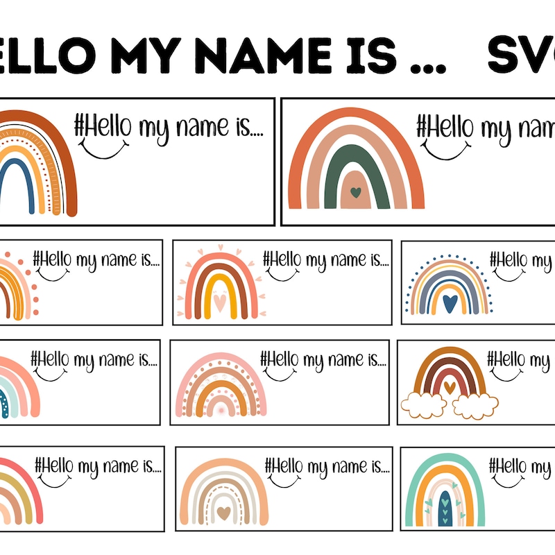 Hello Im Name Tag - Etsy