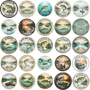 30+ Fishing Car Coaster PNG Bundle, Funny Fishing Car Coaster Designs, Fisherman Sublimation PNG, Round Car Coaster Set, Digital Download