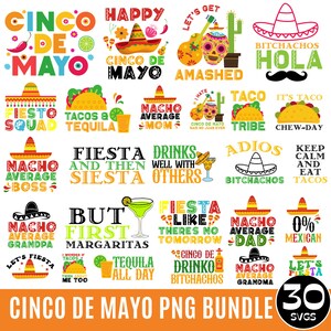 Cinco De Mayo PNG Bundle, Mexique Sublimation dessins, Cinco De Drinko, Cinco De Mayo svg, Cinco De Mayo svg png drôle Cinco De Mayo, chemise Cinco De Mayo