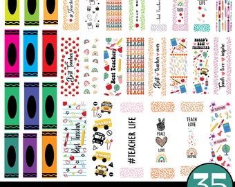 35 Teacher Pen wraps svg bundle, Glitter Pen patterns svg, Tearch pen wrap svg, Crayon Pen Wraps, School Pen Wrap,