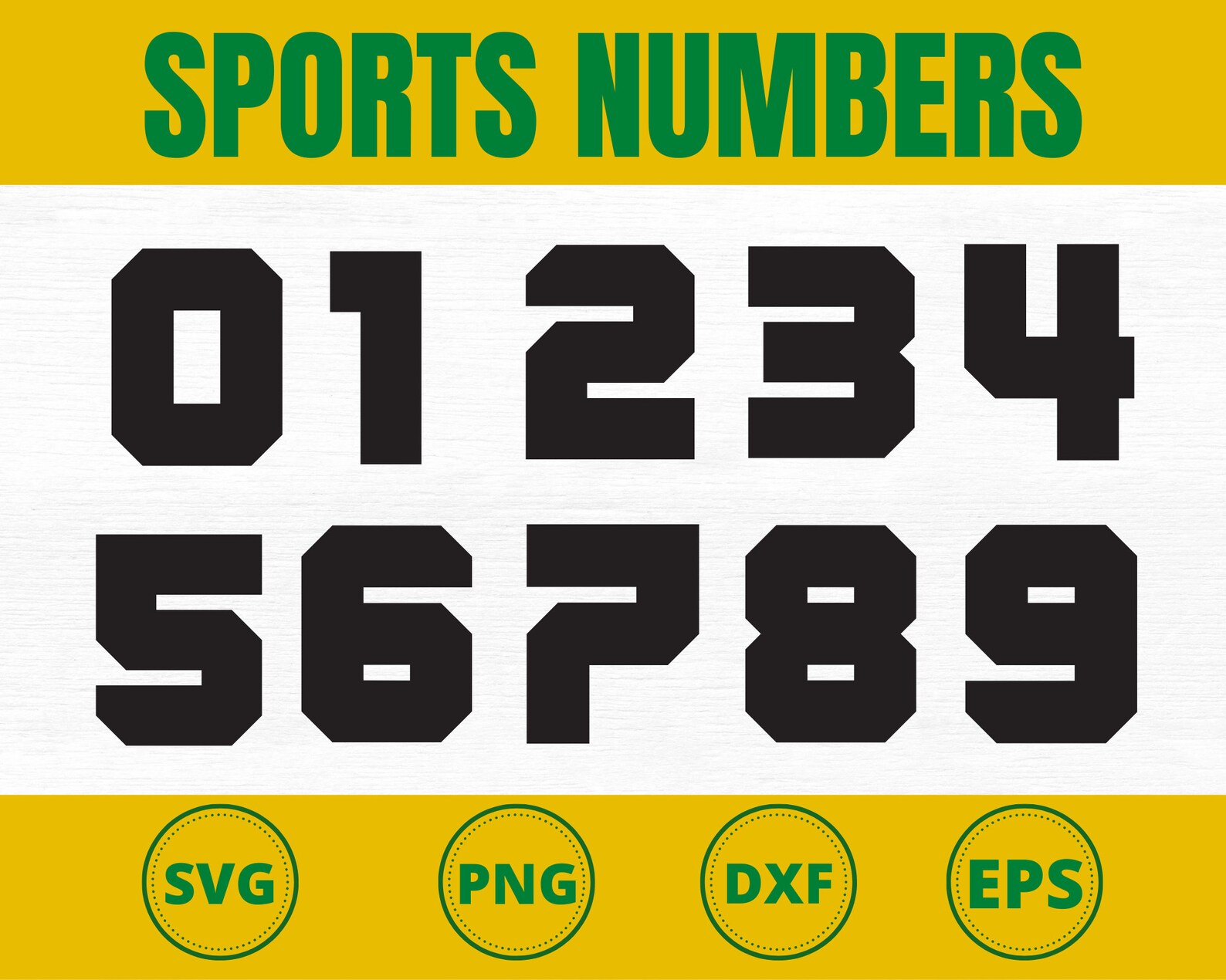 Sport Numbers Svg Football Numbers Svg Jersey Numbers Svg Etsy