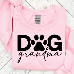 Abuela perruna SVG, amante de los perros, mamá peluda, positiva, letrero redondo para puerta de entrada, cachorro SVG, refranes de perros, clipart de perro