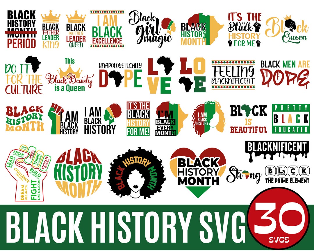 Black History Month Svg, Juneteenth Svg, Afro Woman Saying Bundle ...