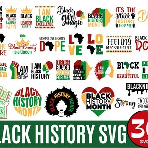 Black History Month Svg, Juneteenth Svg, Afro Woman Saying Bundle ...