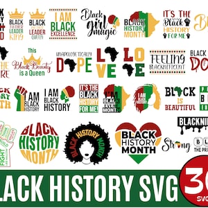 Black History Month Svg, Juneteenth Svg, Afro Woman Saying Bundle ...