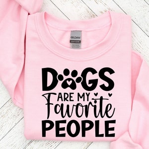 Los perros son mis personas favoritas SVG, pata SVG, amor por los perros, mamá peluda, pata positiva SVG, letrero redondo para puerta de entrada, cachorro SVG, refranes de perros, clipart de perro