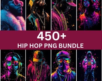 Mais de 450 camisetas de hip hop PNG Bundle, designs de camisetas de rapper, gráficos com tema de rap, camisetas de rap vintage, designs de streetwear