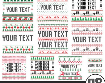 08 Ugly Sweater SVG Bundle, Christmas Ugly Sweater Templates, Ugly Sweater Svg, Ugly Sweater png, Ugly Sweater Font Svg Cut for Cricut