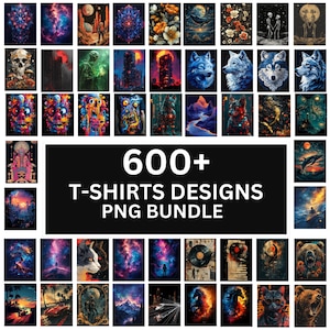 Plus de 600 modèles de t-shirt, t-shirt moderne pour homme femme, enfant, t-shirt coloré PNG, t-shirt artistique, téléchargement numérique