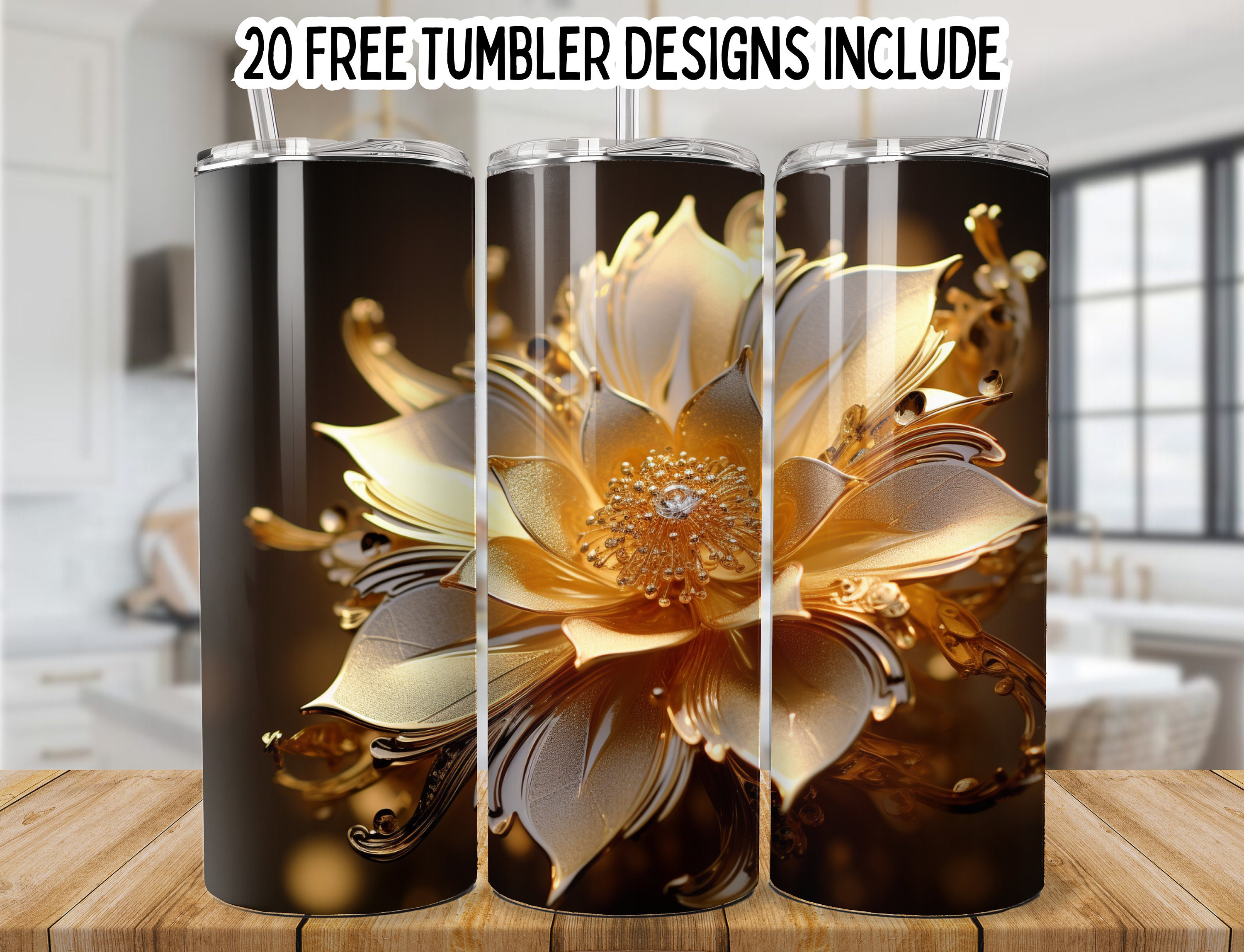 3D Puff L.V. White Tumbler Wrap - Sublimation Transfer – Classy Crafts