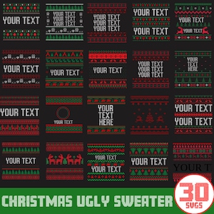 Hässliche Pullover SVG Bundle, Weihnachten Ugly Sweater Vorlagen, Hässliche Pullover Png, Weihnachten Bundle, Bundle svg, Hässliche Pullover für Cricut, Silhouette