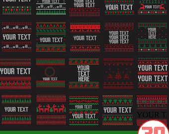 Ugly Sweater SVG Bundle, Christmas Ugly Sweater Templates, Ugly Sweater png, Christmas svg, Bundle Svg, Ugly Sweater for Cricut, Silhouette