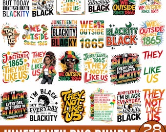 28 Juneteenth Png Bundle, Juneteenth 1865 PNG, Black History Month, African American PNG, Juneteenth PNG, Black Woman Shirt Svg