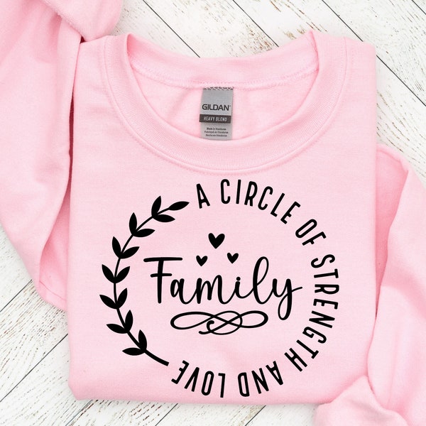 FAMILY A Circle of Strength And Love, Quote Sign svg, family Quote png, Farmhouse Family Wall Sign, Farmhouse Decor Home Svg
